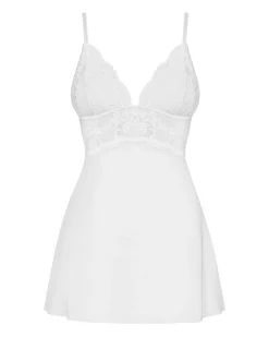 Biała babydoll i stringi