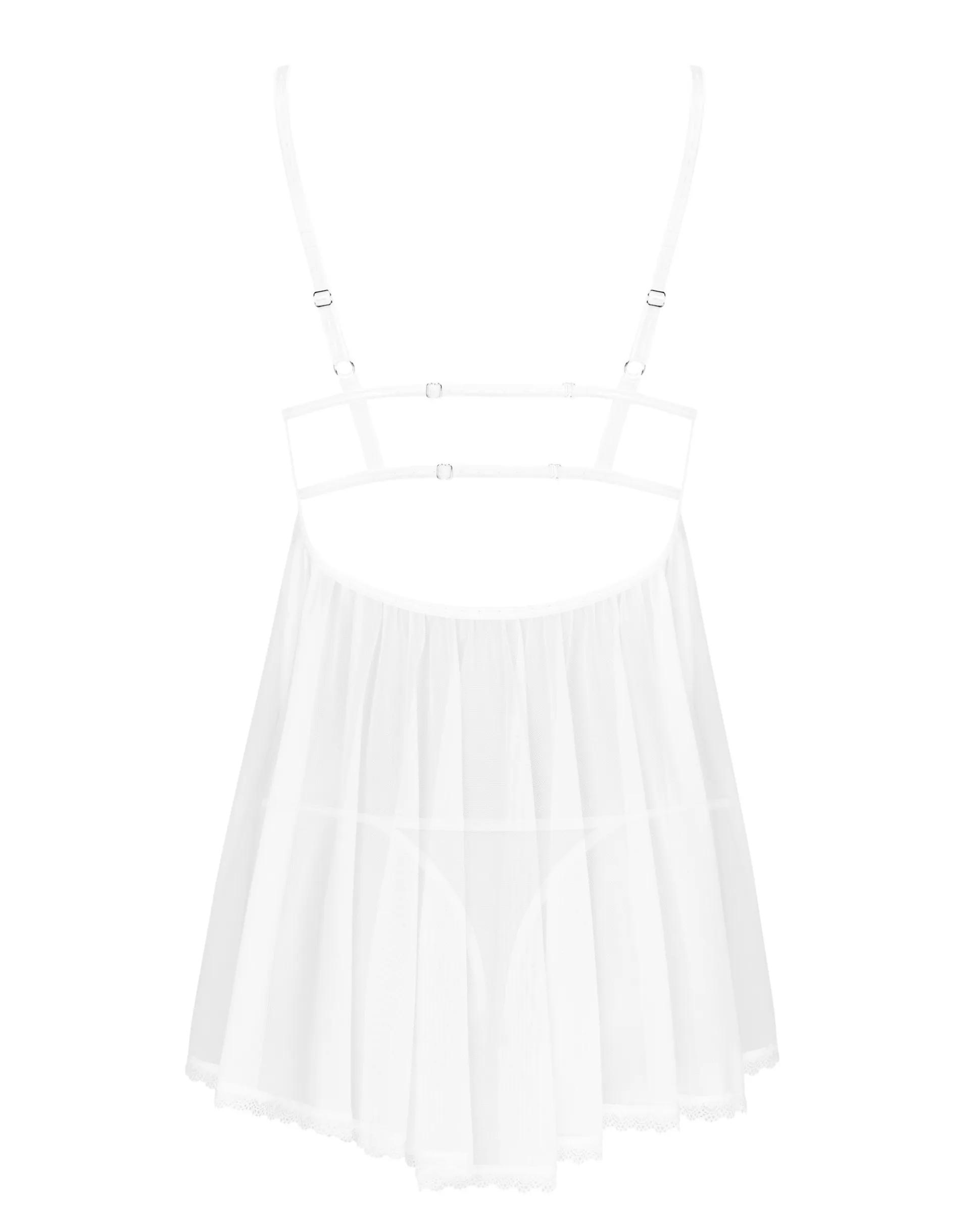 Biała babydoll i stringi