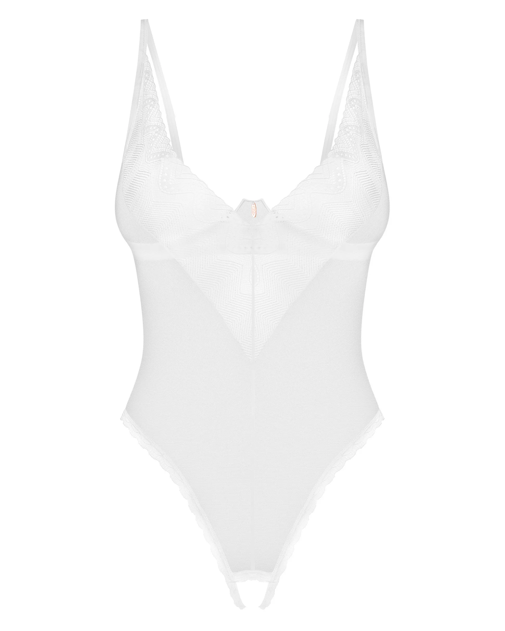Białe, otwarte body