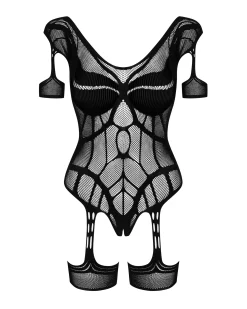 Bodystocking z podwiązkami