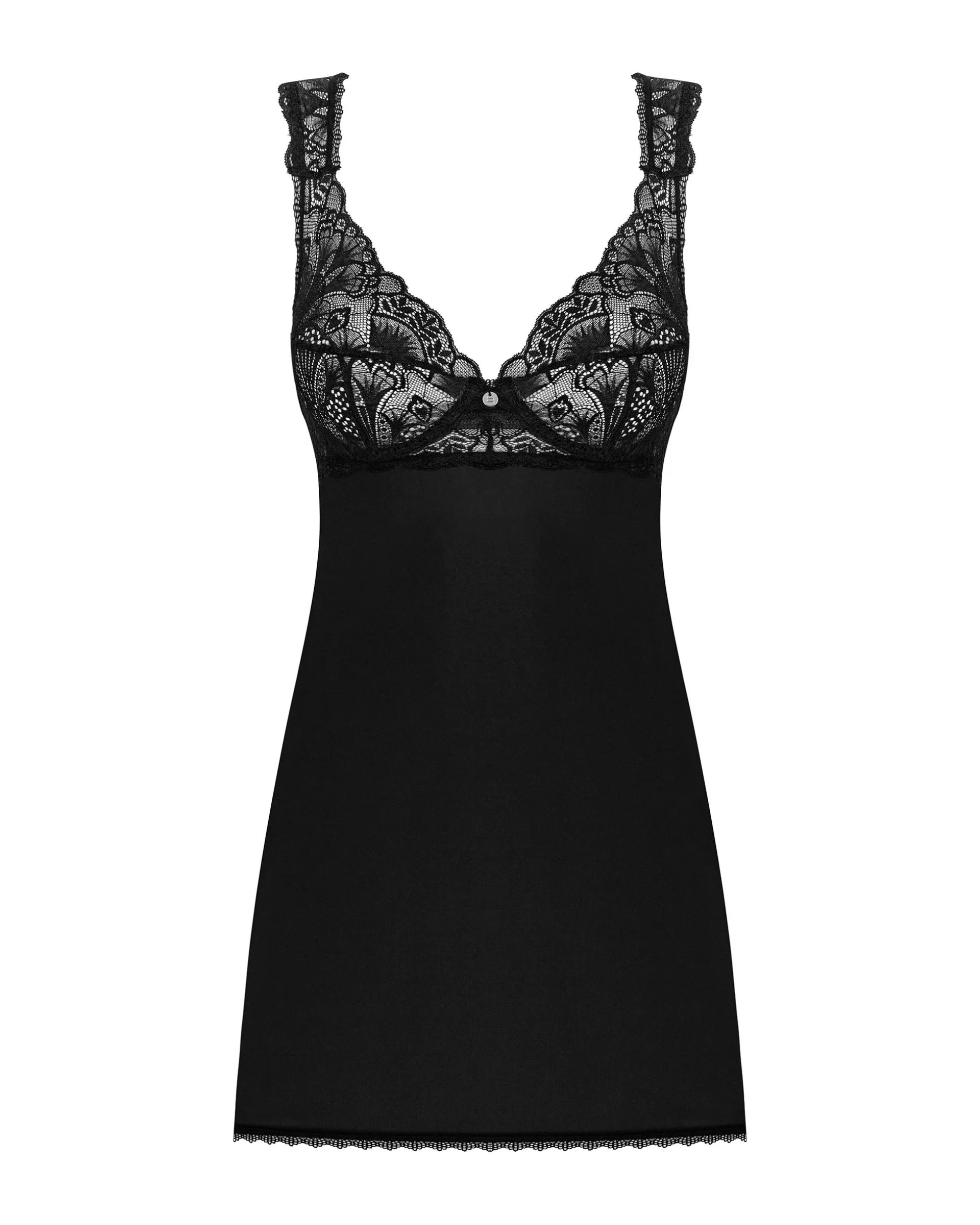Czarna babydoll i stringi