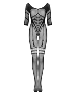 Czarne bodystocking