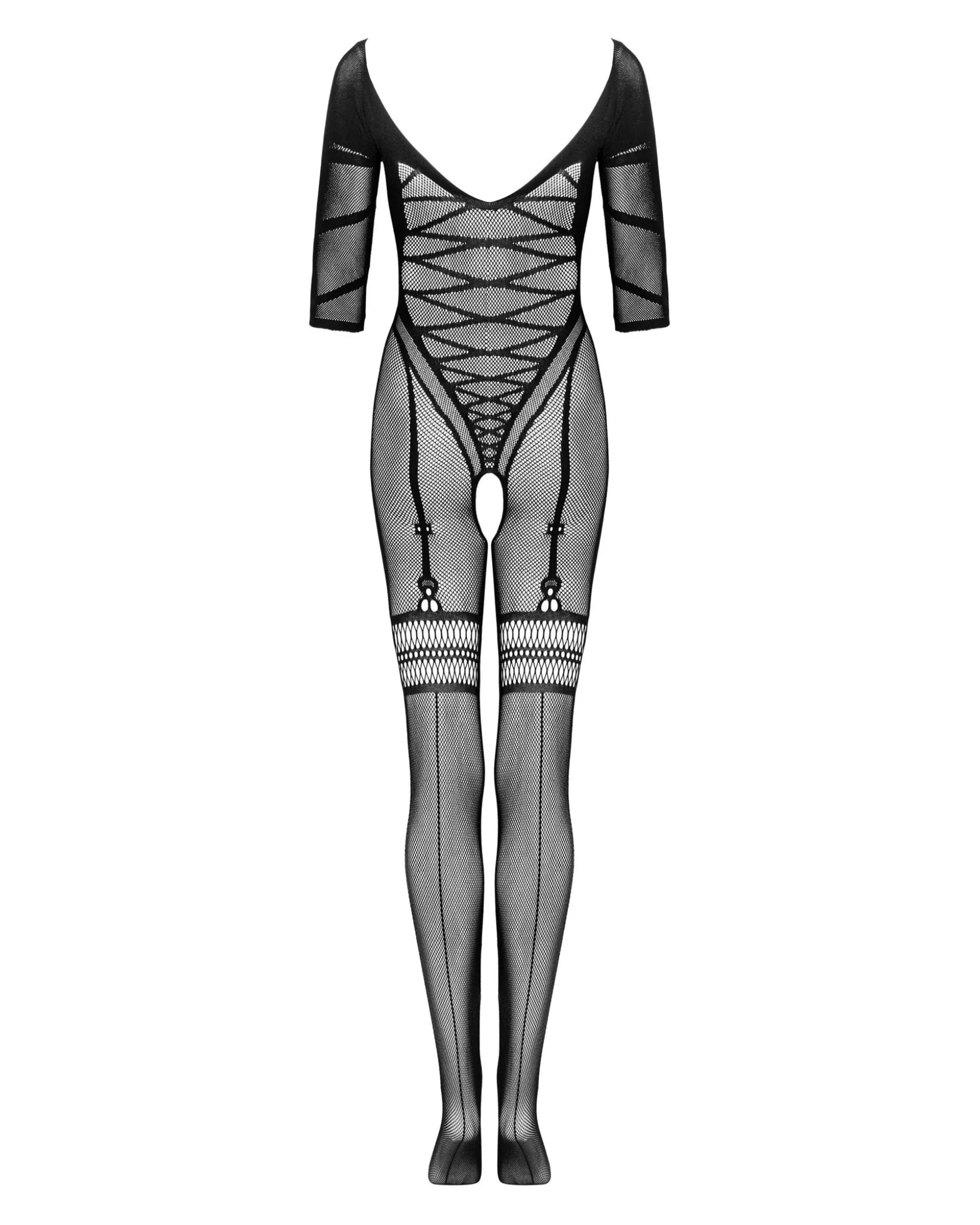 Czarne bodystocking