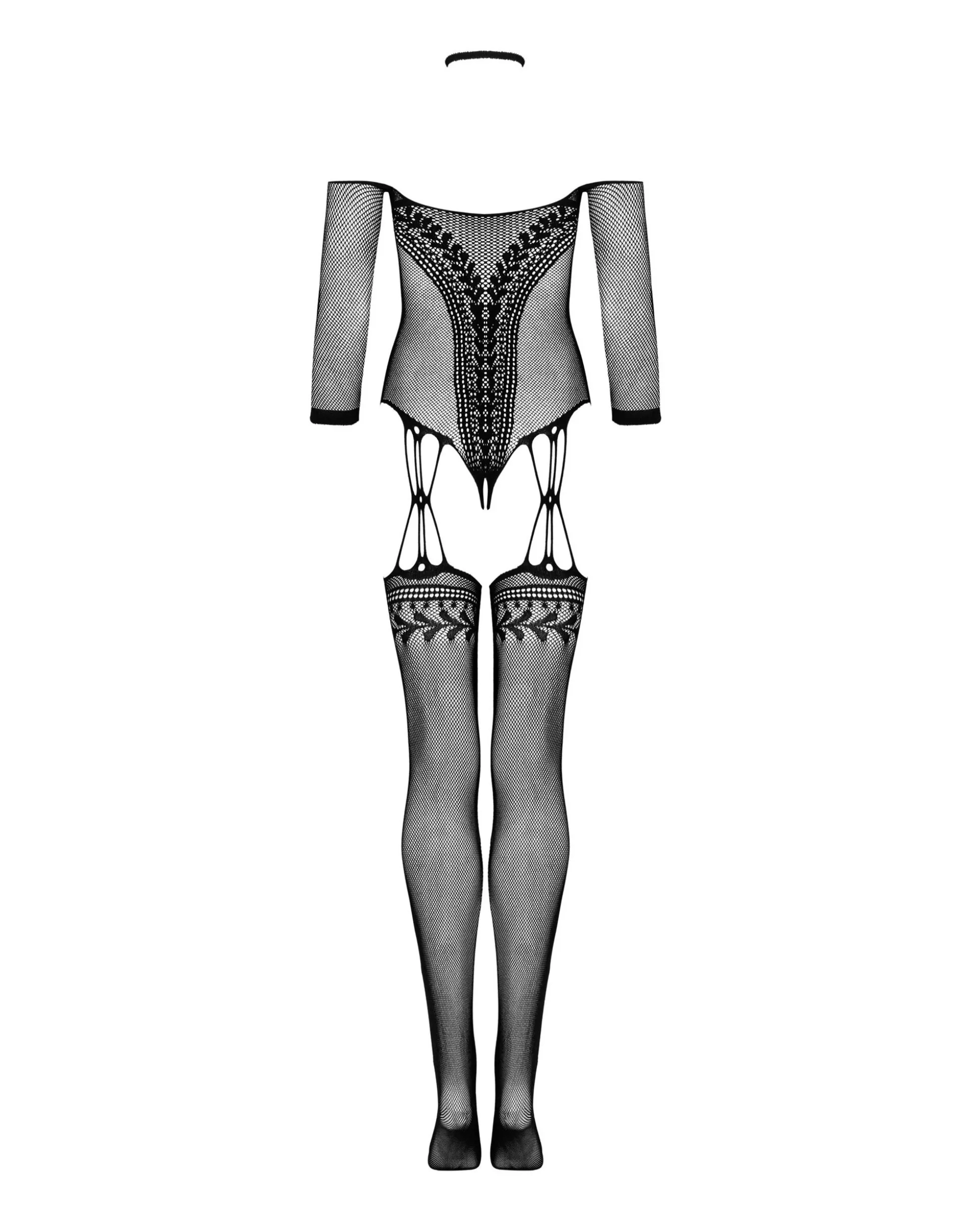 Czarne bodystocking