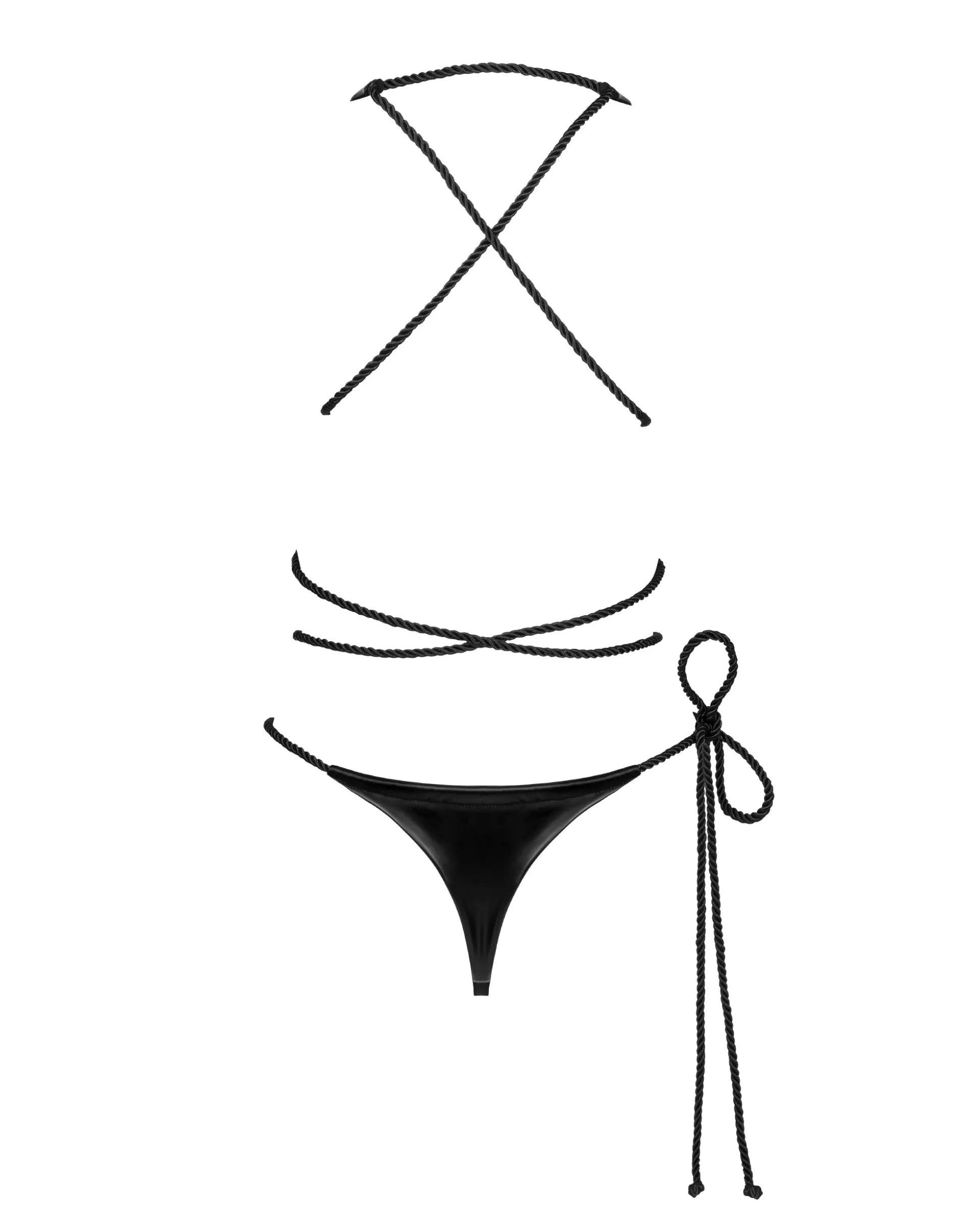 Czarne body z otwartym krokiem