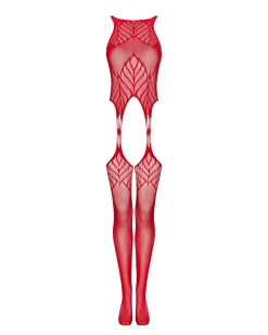 Czerwone bodystocking
