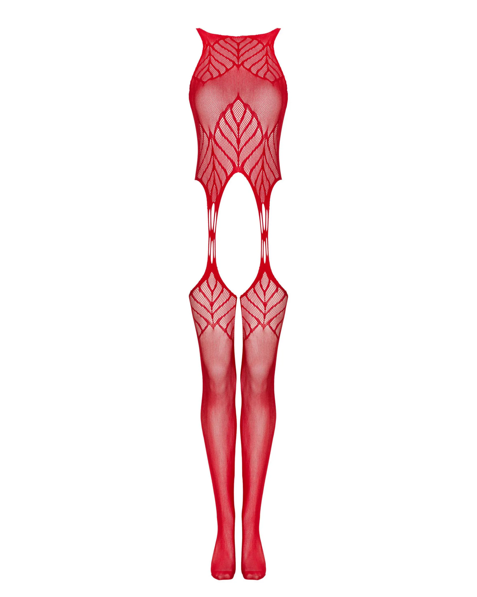 Czerwone bodystocking