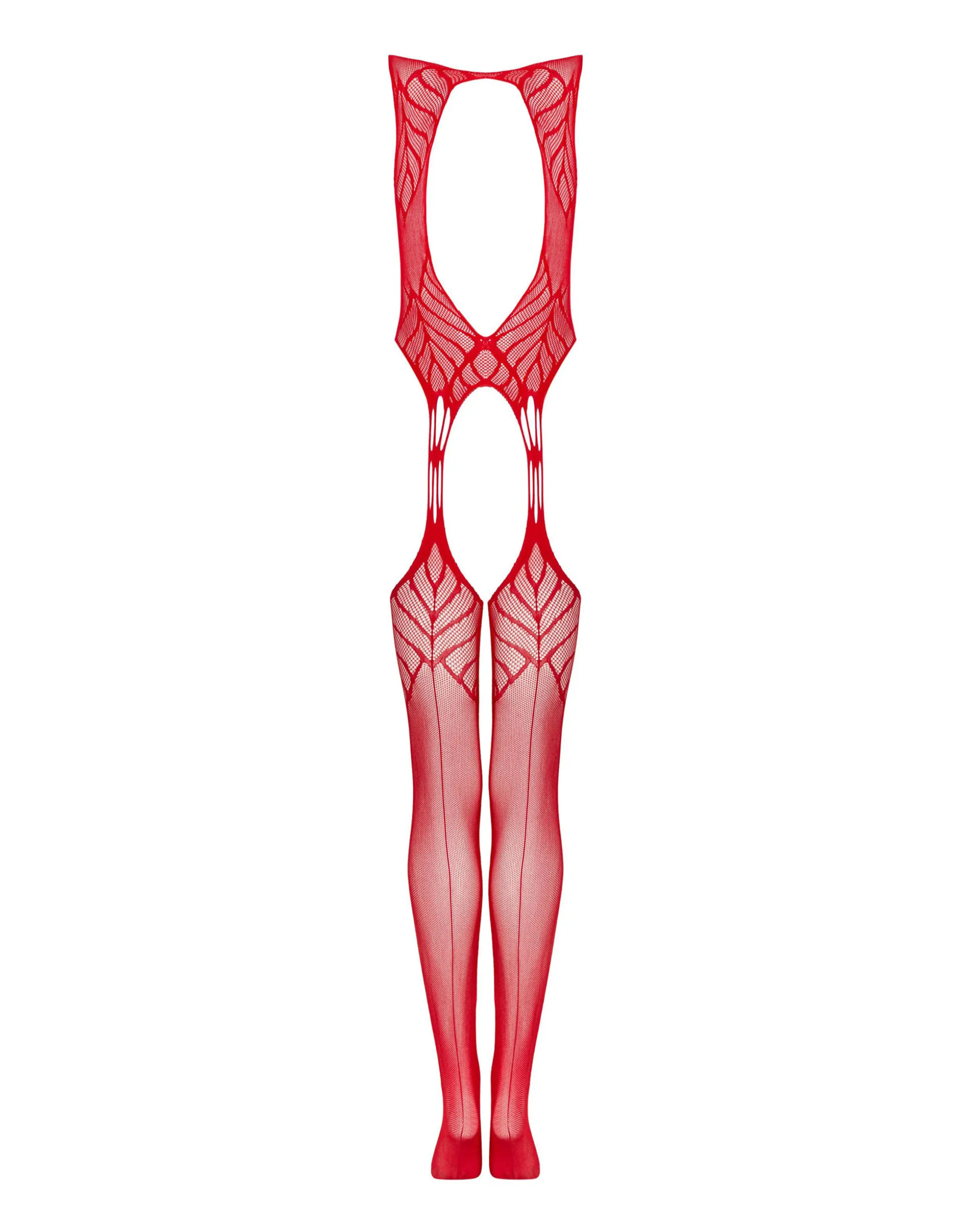 Czerwone bodystocking