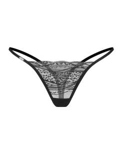 Dwupak czarnych stringów