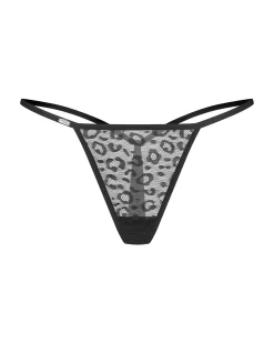 Dwupak czarnych stringów
