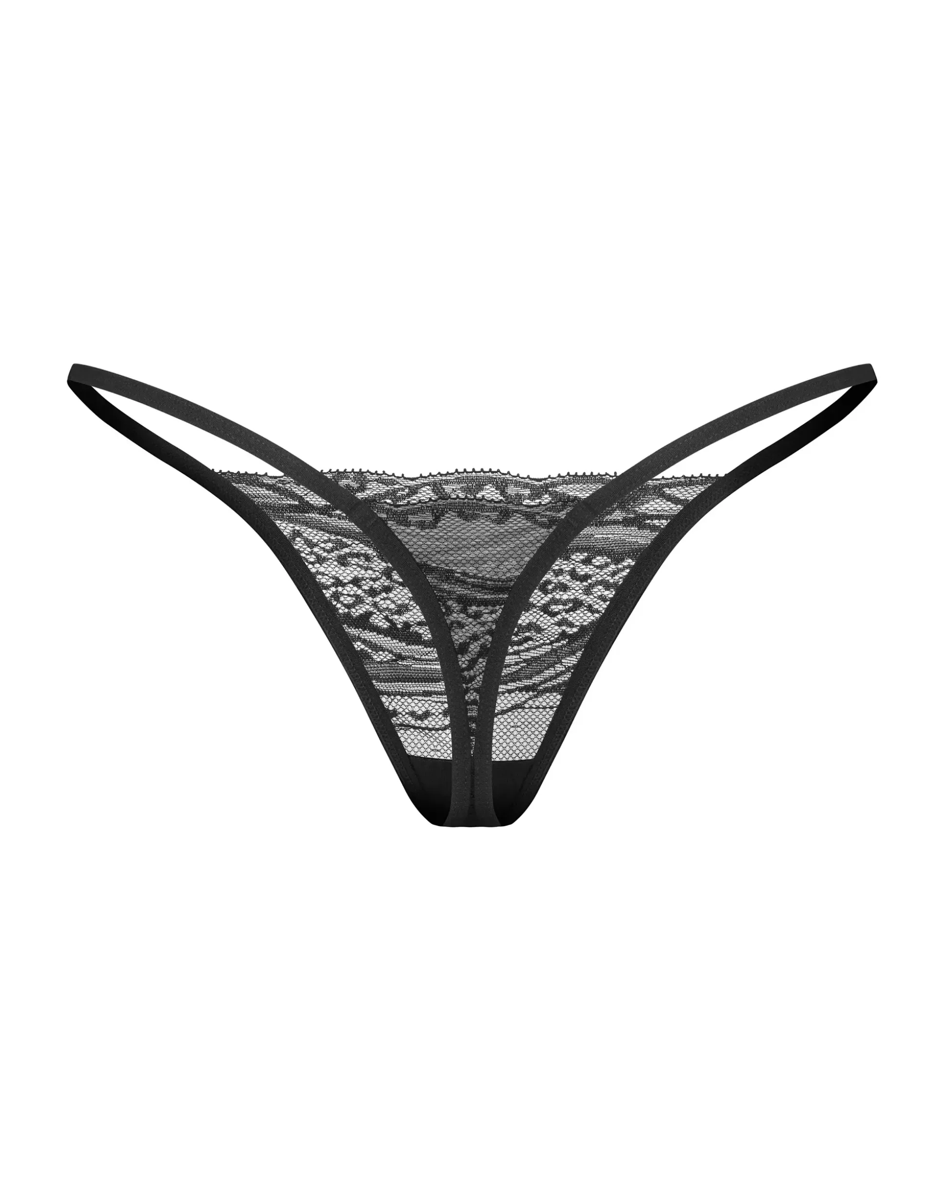 Dwupak czarnych stringów