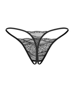 Dwupak stringów z otwartym krokiem