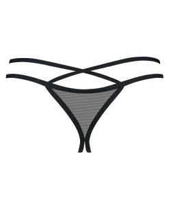 Otwarte stringi z ozdobnymi paskami