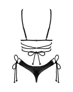 Seksowny, czarny komplet