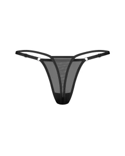 Stringi z napisem z cyrkonii „Too Sexy”